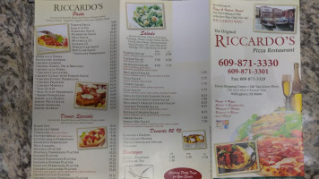 Riccardo's Pizza menu