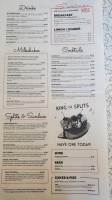 Sunliner Diner menu