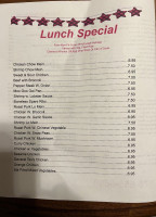 Great Wall menu