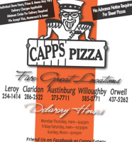 Capps Pizza food