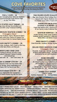 Smuggler's Cove menu