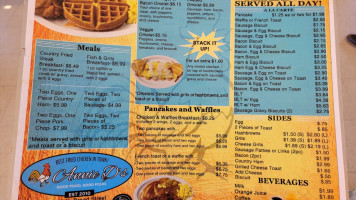 Annie D's menu