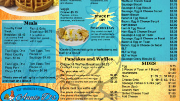 Annie D's menu