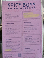 Spicy Boys Fried Chicken menu