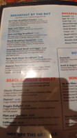 Beach Café menu