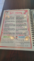 Pinto Thai menu