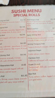 Pinto Thai menu