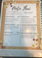 Pinto Thai menu