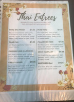 Pinto Thai menu