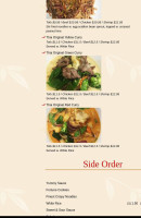 Asian Taste menu