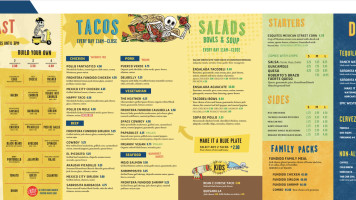 Tacodeli menu