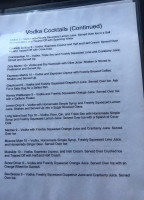 Downtown Elixir Spirits Company menu