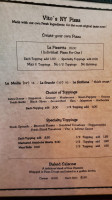 Vito's Pizzeria menu