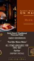 Gianni Mazia's On Main menu