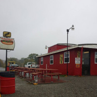 The Red Caboose outside