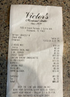 Victor's Mexican Grille menu