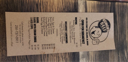 Hank's Sports Rumors Deli menu