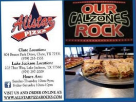 All Star Pizza food