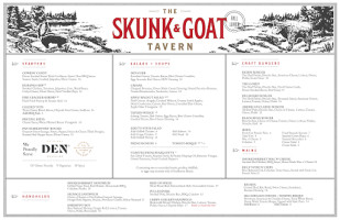 The Skunk Goat Tavern menu