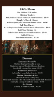 The Bell Tree Tavern menu