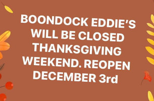 Boondock Eddie's food