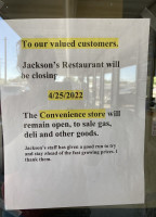 Jackson's Kountry Korner menu