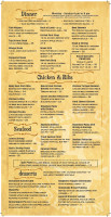 Loading Chute Restaurant And Barn menu