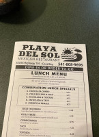 Playa Del Sol Mexican food