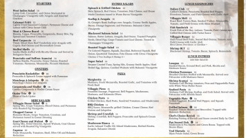 Villaggio Grille menu