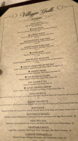 Villaggio Grille menu