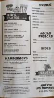 Abby's Mexican Food menu