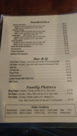 Brad's -b-que menu