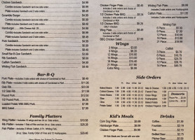 Brad's -b-que menu