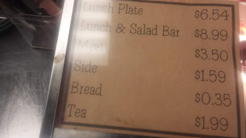 Skidmore's Grill menu