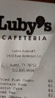 Luby's menu