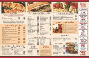 Pizza Palace menu