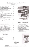 Burro Borracho menu