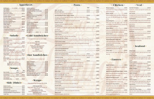 La Famiglia Pizzeria Catering menu