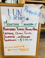 Jugtown Of Waterville Valley menu