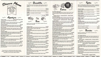 Caffe 101 menu