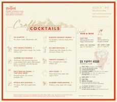 Bivouac Ciderworks menu