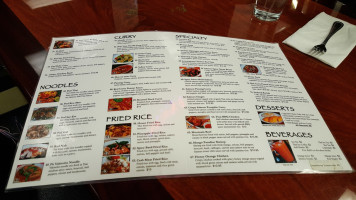 7 Seven Thai menu