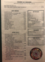 Kum-yon's menu