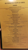 Rendezvous Grill menu