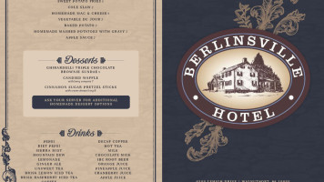 Berlinsville menu