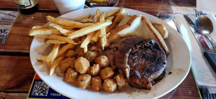 Ole' West Bean Burger food