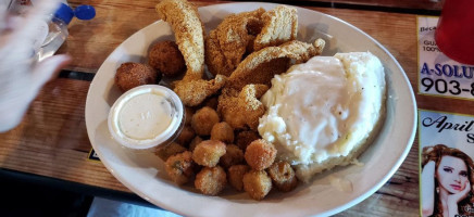 Ole' West Bean Burger food