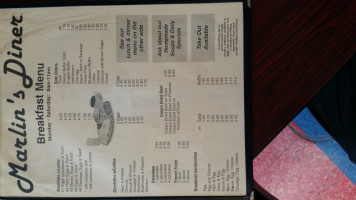 Marlin's menu