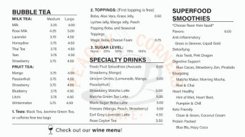 Peachy Corners Cafe menu