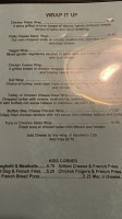 Basin Street Pub menu